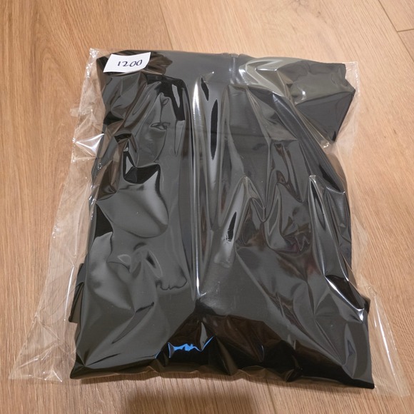 FUZZI Mock Neck Long Sleeve Mini Dress Small Black With Pockets Made in Italy - Picture 11 of 11